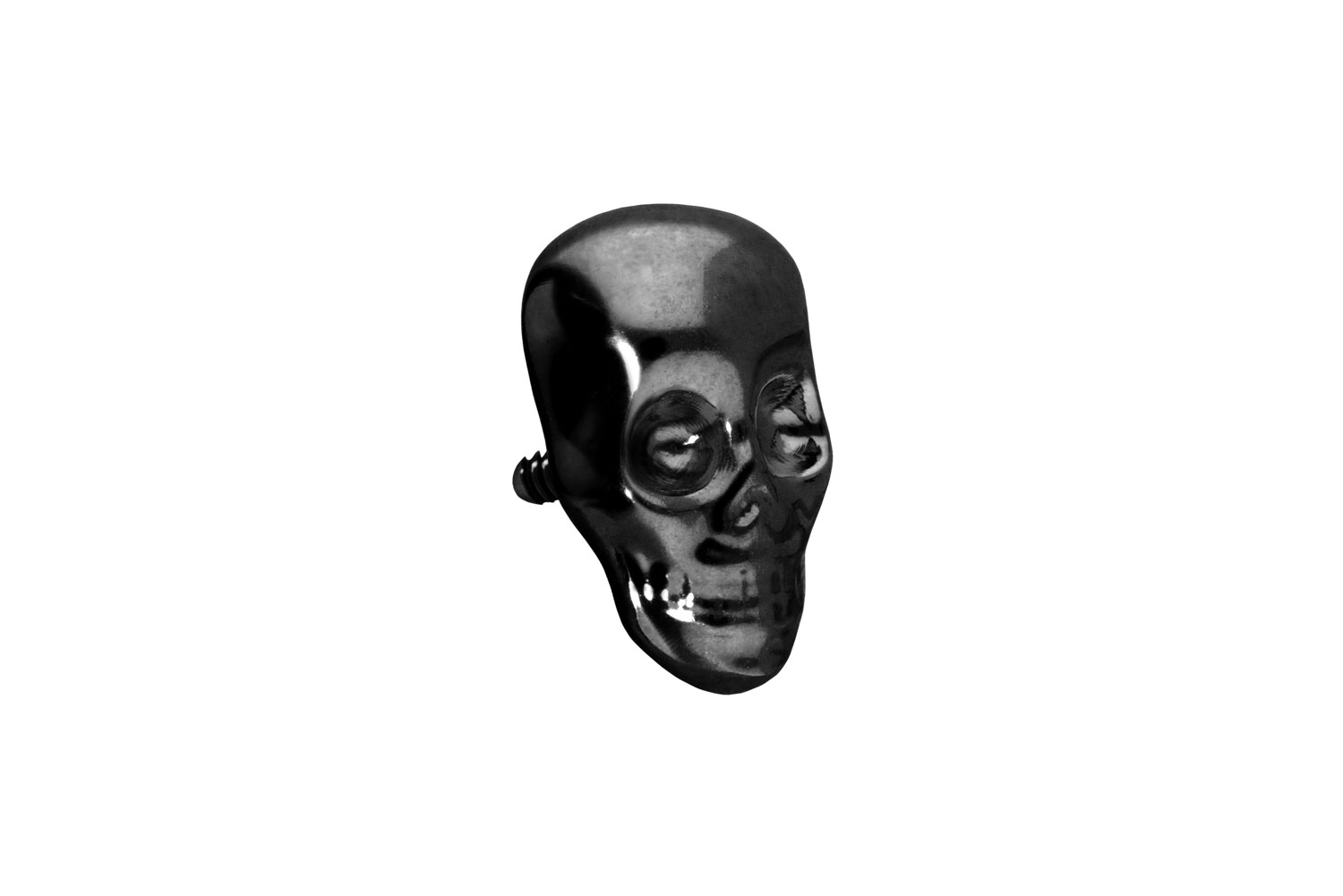 Titan Schraubaufsatz mit Außengewinde TOTENKOPF ++SALE++ von Piercingline